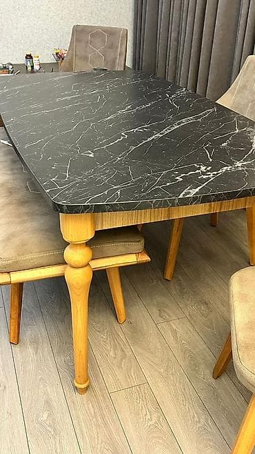 Restoran mebeli: Masa ayaqları fıstıq agacınnandı. qiymet 120 azn. Unvan tibb uni yani — 1