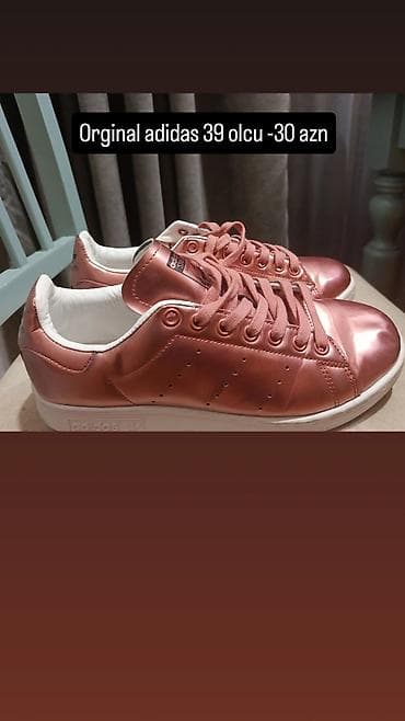 Adidas Stan Smith tipli idman ayaqqabısı - Ölçü: 39 - Rəng: metalik