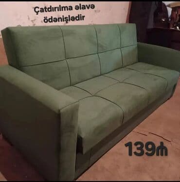 2ci əl divan kreslo: Divan, Yeni, Açılan, Bazalı, Parça, Ödənişli çatdırılma — 6