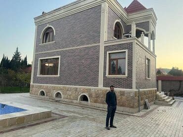 baki hovuzlu evler: Novxanı 8 otaq, 380 kv. m, Kredit yoxdur, Yeni təmirli — 3
