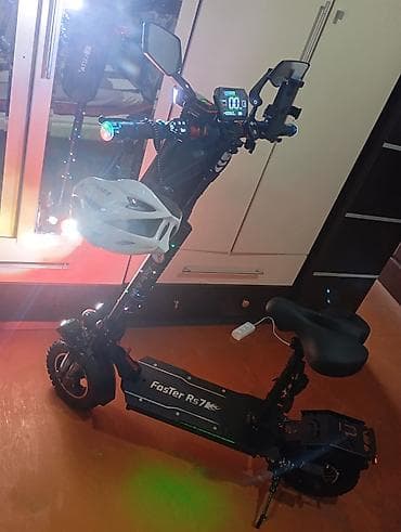 İdman və hobbi: FaSTer RS7 elektrik skuter - Güclü ikili ön proyektor faralar və — 5