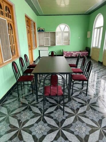 sutul stol: Mətbəx üçün, Yeni, Açılmayan, Dördbucaq masa, 8 stul — 1