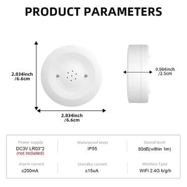 аккумуляторы батарейки: Su sizma detektoru wifi ilə işləyən ağıllı ev üçün su detektoru — 3