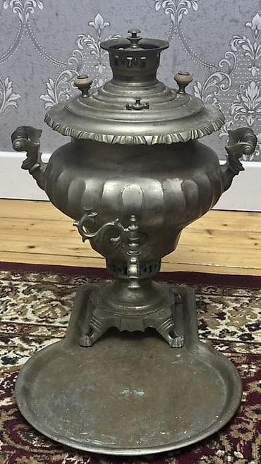 самовар на дровах: 8 LiTiRDi Antik samovar deqiq 8 LiTiRDi – klassik köhnə rus üslubunda — 8