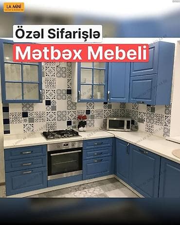 ber ber: Özəl sifarişlə hazırlanan mətbəx mebeli - Dizayn: L formalı, klassik — 1