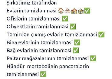 Peşəkar təmizlik xidməti - Ev təmizliyi - Ofis təmizliyi -