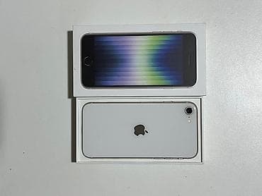 IPhone SE 2022, Gümüşü, Barmaq izi lalafo.az -da IPhone SE 2022, Gümüşü, Barmaq izi