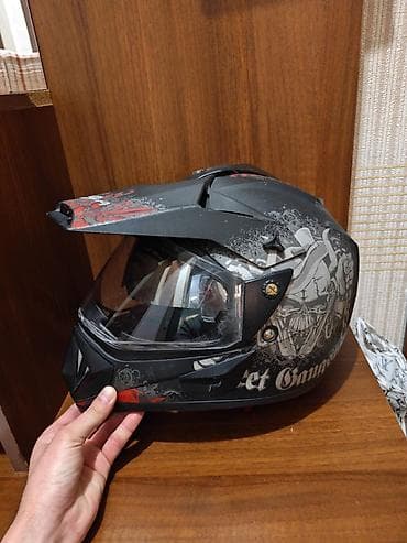 kredit evler bakida: Motokros/Tur enduro tipli dəbilqə - Tip: Tam üzlü enduro/motokros — 3