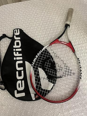 raket: Məhsul: Dunlop tennis raketı + Tecnifibre rəqəmsiz çanta Təsvir: - — 1