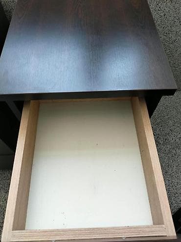Tünd qəhvəyi rəngli 2 ədəd tumba birlikdə satıllr - Material — 2