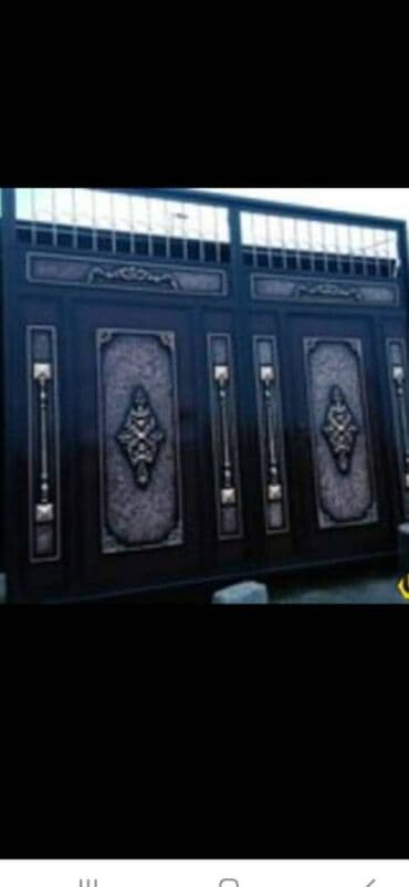 Dekorativ metal darvaza - Material: qalın metal/prokat, kəsim və