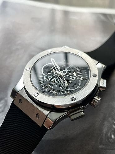mf saat: İşlənmiş, Qol saatı, Hublot, rəng - Boz — 2