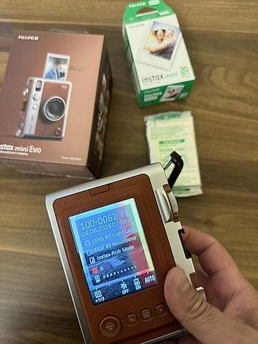 bluetooth qulaq: Fujifilm Instax mini Evo (Brown) – hibrid ani fotoaparat 1 ay əvvəl — 2