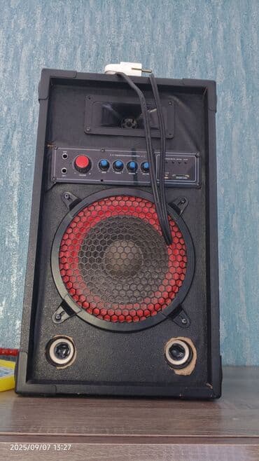 Portativ səs sistemi / akustik kolonka - Güclü ön woofer (qırmızı LED