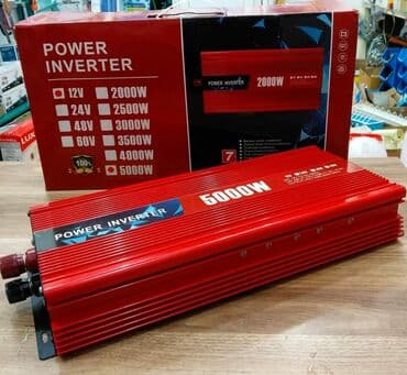 akumluyator: İnverter 5000w ups 🔹akkumlyatora qowularaq 12 v-u 220v-a çevirir — 3