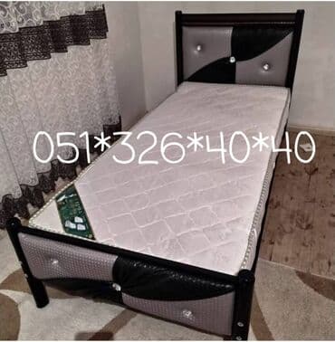 Çarpayılar: Yeni, Təknəfərlik çarpayı, Bazasız, Matras ilə, Siyirməsiz, Azərbaycan — 8