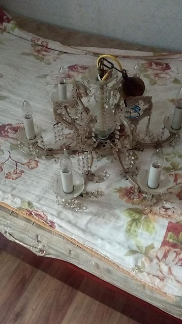 listurlar: Çılçıraq, 6 lampa, Xrustal — 1