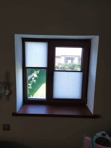 hamam perdeleri: Plisse jalüz pərdələr - Tip: Pəncərə üçün plisse (honeycomb/ülü — 6