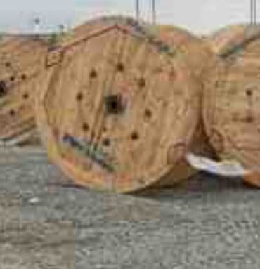 plastmas cən: Taxta kabel barabanları (kabel bobinləri) - Material: möhkəm taxtadan — 1