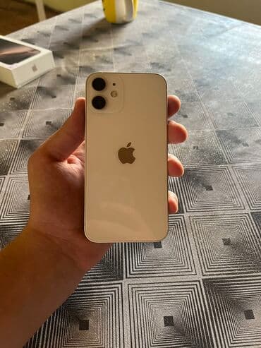 ikinci əl qabyuyan: IPhone 12 mini, 128 GB, Ağ, Barmaq izi, Face ID — 3