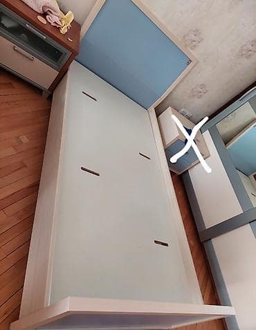 uşaq mebili: Oğlan və qız üçün, Çarpayı, Bazasız, Matrassız, Siyirməsiz — 1