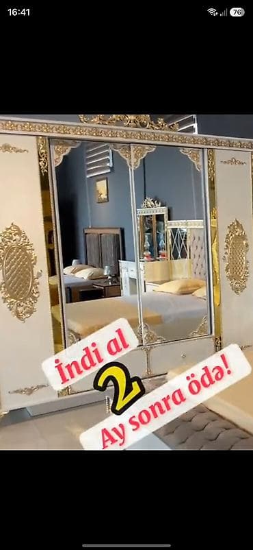 taxta kravat: Klassik üslublu yataq otağı mebel dəsti - Dəst tərkibi: iri başlıqlı — 3