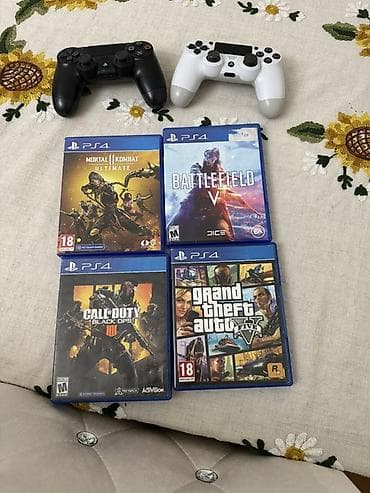 printer islenmis: PlayStation 4 Slim oyun konsolu paketi - Model: PS4 Slim (qara rəng) — 2