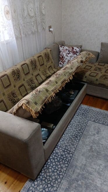 кухонный уголок ош: Угловой диван, Диван, С подъемным механизмом, Раскладной — 3