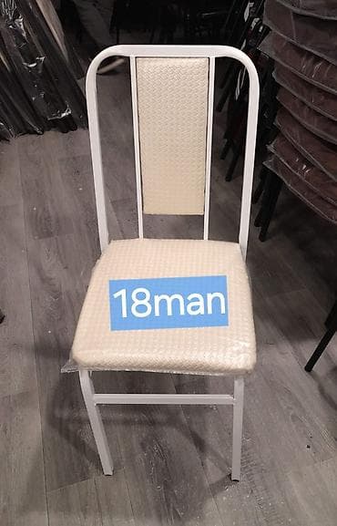 stol ev ucun: Mətbəx üçün, Yeni, Qatlanmayan, rəng - Ağ Stul — 1