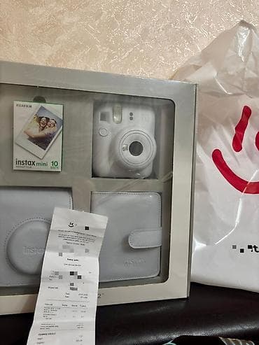 instax mini 12 kağızı: Fujifilm Instax mini 12 White– Hədiyyə dəstı Yenidir, qutusunda — 3