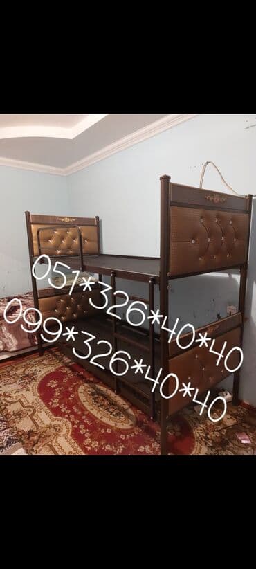 tek çarpayı: Oğlan və qız üçün, Yeni, Çarpayı, Matrassız, Siyirməsiz, Taxta — 5