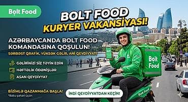 razinde iş: Sürücü-kuryer tələb olunur, Həftəlik ödəniş — 1