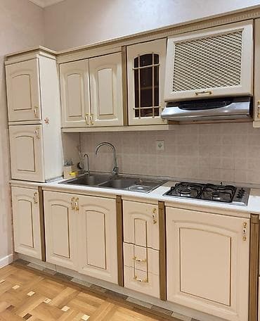 matbax mebeli: Klassik üslubda tam ölçülü mətbəx mebeli dəsti - Rəng: krem + qızılı — 3