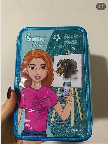 karandaş qabı: “Selfie Girls” temalı çoxrəsimli penal/çanta - Ön üzlük: “Selfie — 3
