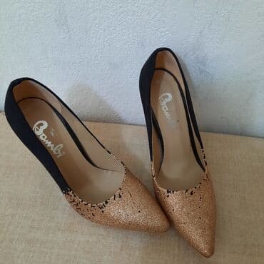 ayaqqabı мокасини: Туфли, Размер: 37, цвет - Золотой, Новый — 2