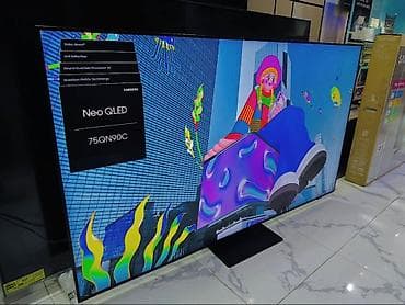 Yeni Televizor Samsung QLED 75" 4K (3840x2160), Pulsuz çatdırılma, Rayonlara çatdırılma — 1