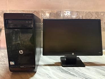 HP stolüstü kompüter + HP monitor seti Xüsusiyyətlər: - Brend: HP (hp