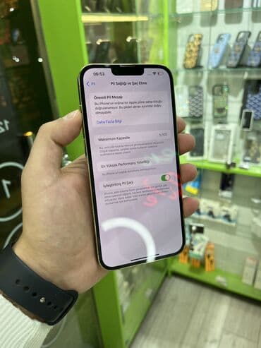 IPhone 13 Pro Max, 128 GB, Matte Gold, Simsiz şarj, Face ID