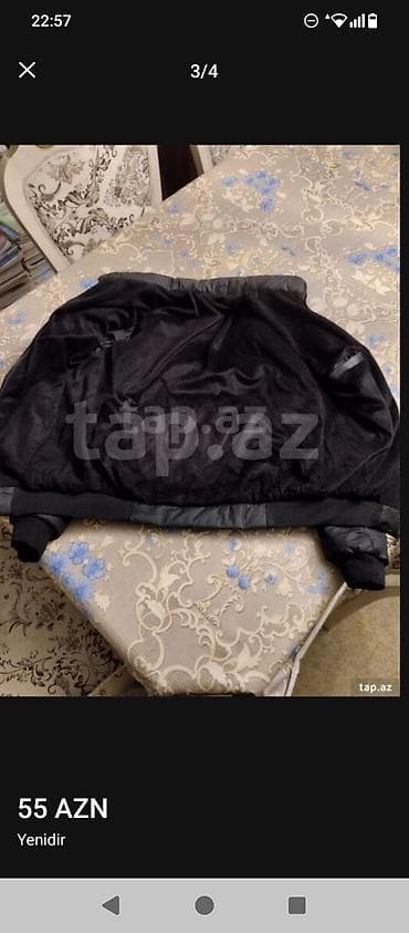 kisi ucun sepler: Qara kişi qış gödəkçəsi - Model: qısa, idman üslubunda puff/parka — 4