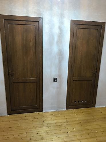 hamam kabinaları: Bir ədəd hamam və bir ədəd tualet qapısı. material olaraq çox — 1