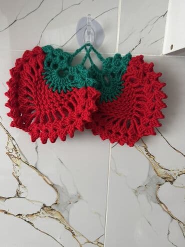 Прихватки кухонные «клубничка».
Ручная работа