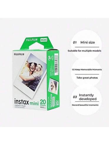 mini printer: Fujifilm Instax Mini instant film – 20 vərəq - Mini ölçülü fotolar — 1