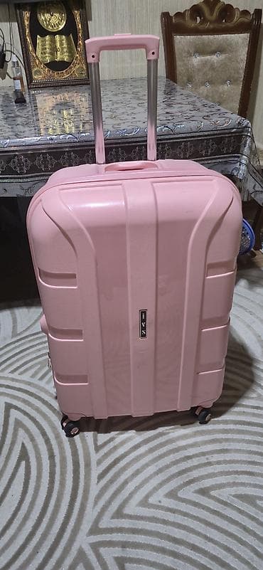 Maskalar, eynəklər: Məhsul: IVS brend səyahət çamadanı - Rəng: açıq çəhrayı - Korpus — 2