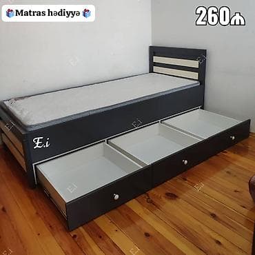 yatag otagi: - Tək nəfərlik çarpayı, alt hissədə 3 geniş saxlama çekmeci ilə - — 1
