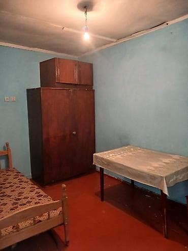 Комнаты: Kirayə üçün kiçik mebel və soba çıxışı olan otaq - Plan: 1 otaqlı — 3