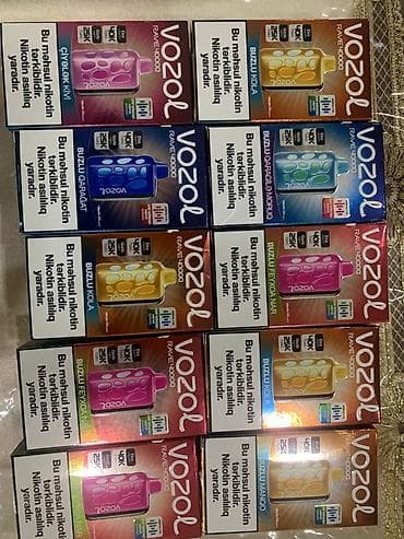 VOZOL birdəfəlik elektron siqaretlər – müxtəlif seriyalar və dadlar