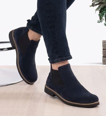 botinkalar 39: Zegeshoes Chelsea Kishi Botinkasi Mat Tund Qara Goy Reng Suet — 2