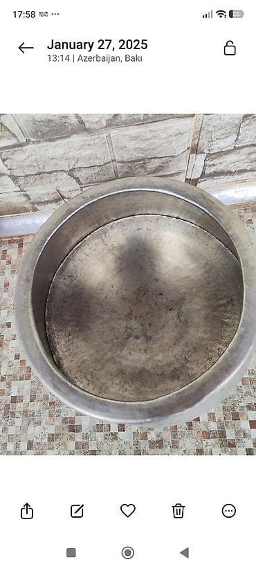 paltar sermek: Aş qazanı, rəng - Gümüşü, Alüminium — 1