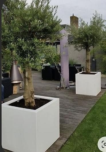 Məhsul: Böyük ölçülü kvadrat dekorativ dibçəklər - Tətbiq sahəsi