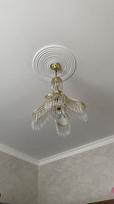 kuxna ucun lusturlar: Çılçıraq, 1 lampa, Xrustal — 1